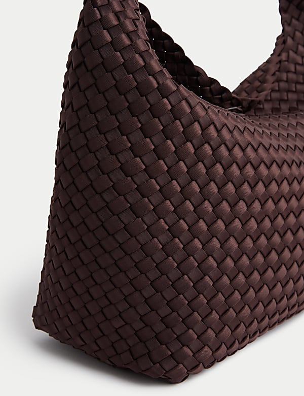 Braided Top Handle Shoulder Bag