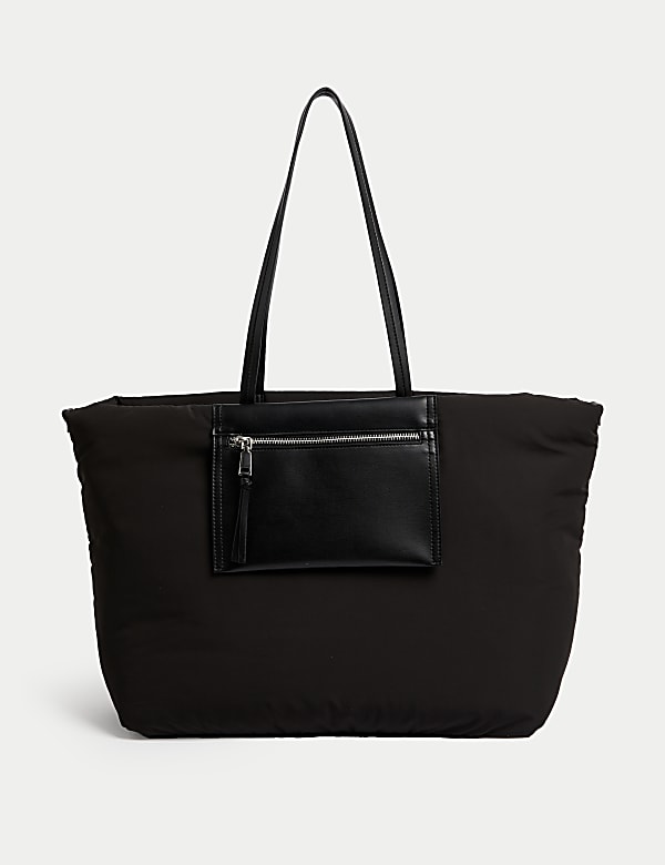 Nylon zip tote on sale