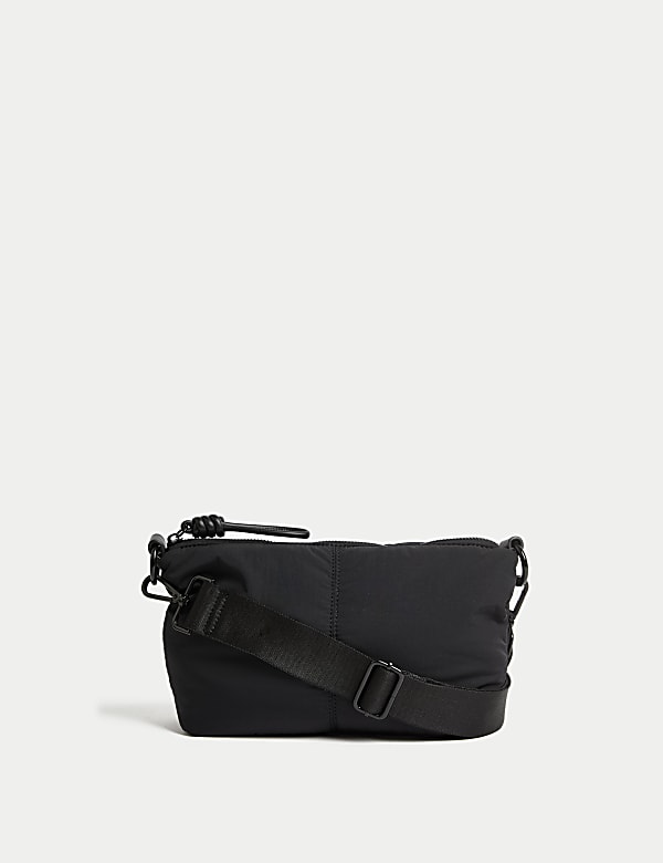 Marks Spencer Nylon Cross Body Bag Black 1 Size
