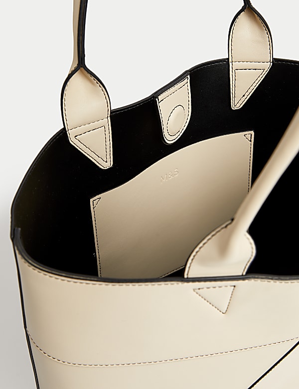 Faux Leather Shopper