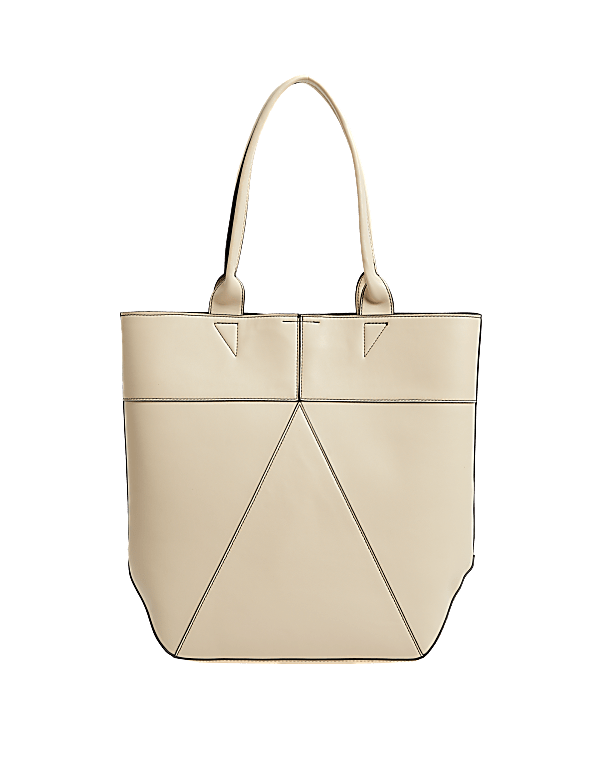 Faux Leather Shopper