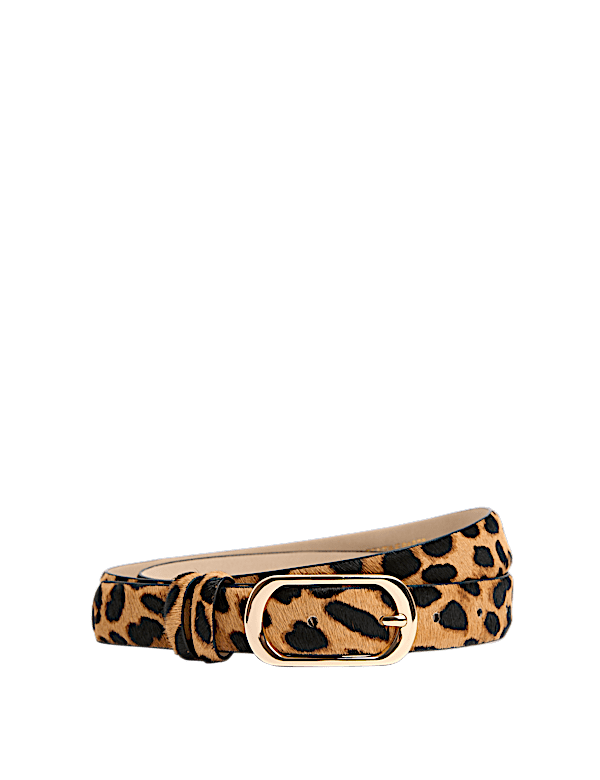 Leopard Slim Jeans Belt