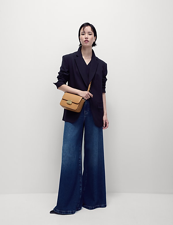 Faux Leather Cross Body Bag