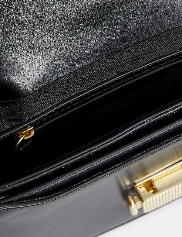 Faux Leather Cross Body Bag