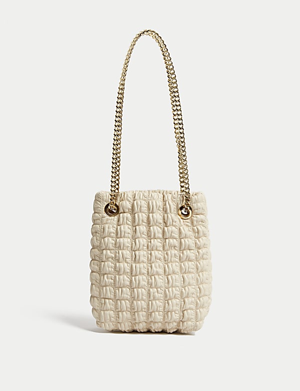 Quilted Chain Strap Shoulder Grab Bag