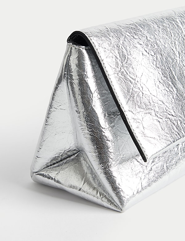 Metallic Clutch Bag - GR