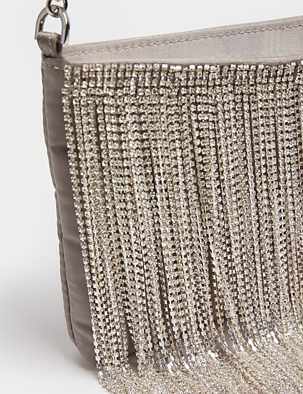 Diamante Fringed Shoulder Bag