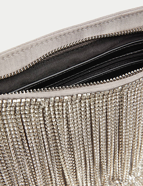 Diamante Fringed Shoulder Bag