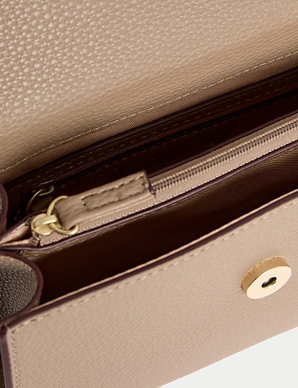 Faux Leather Cross Body Bag