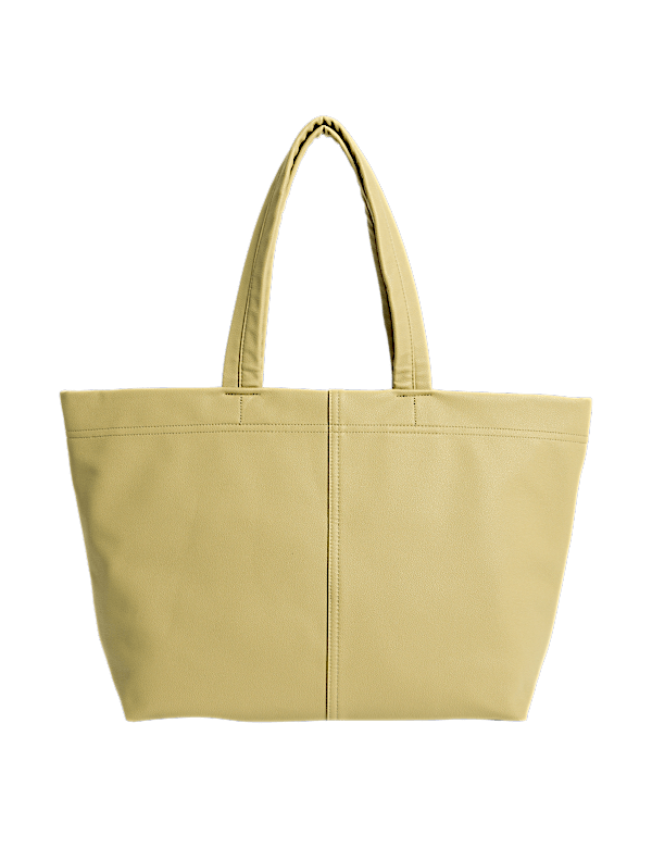 Faux Leather Tote Bag