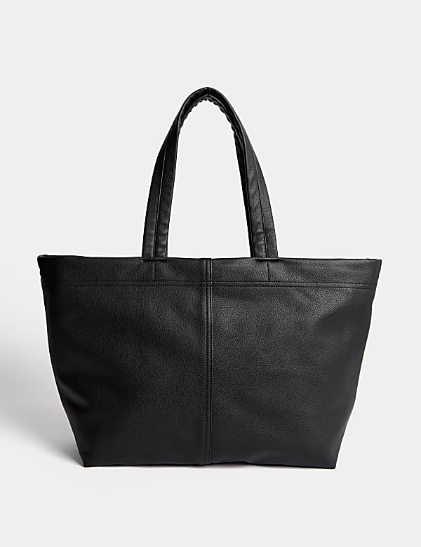Faux Leather Tote Bag