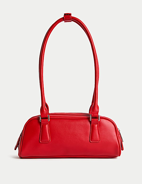 Faux Leather Bowler Bag - JO