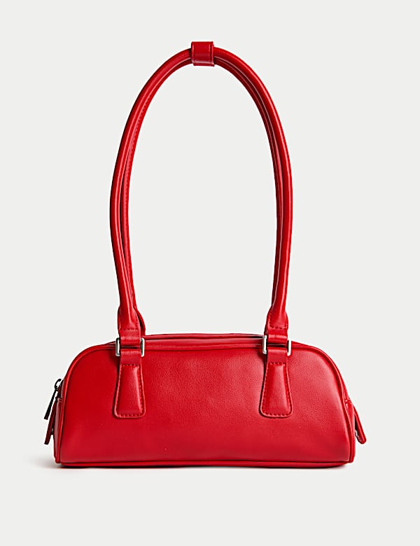 Faux Leather Bowler Bag - JO