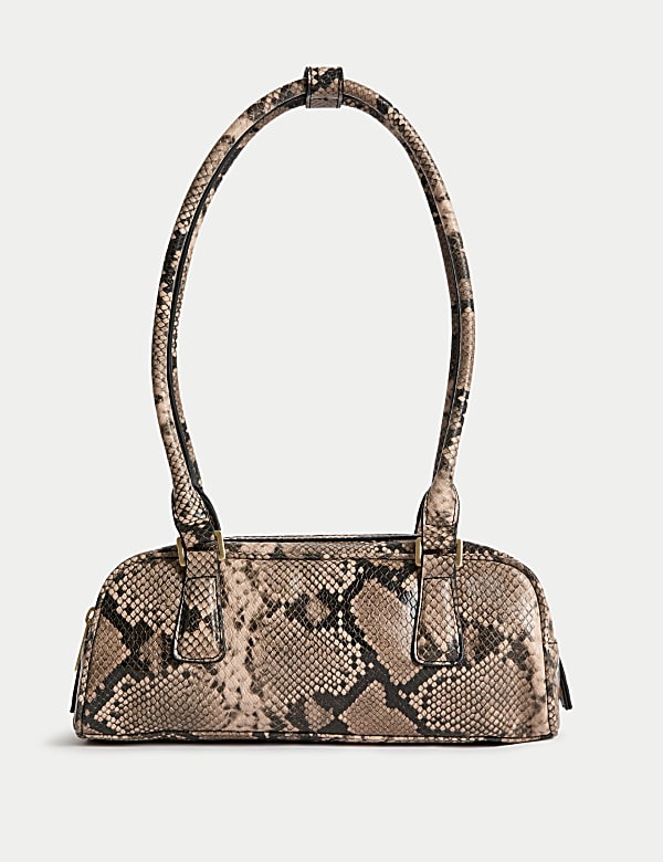 Faux Leather Bowler Bag - US