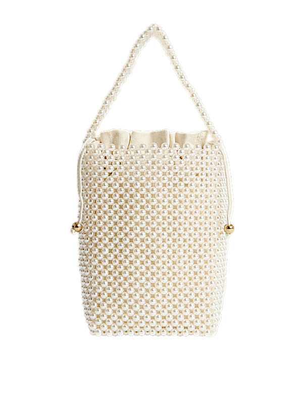 Beaded Drawstring Grab Bag