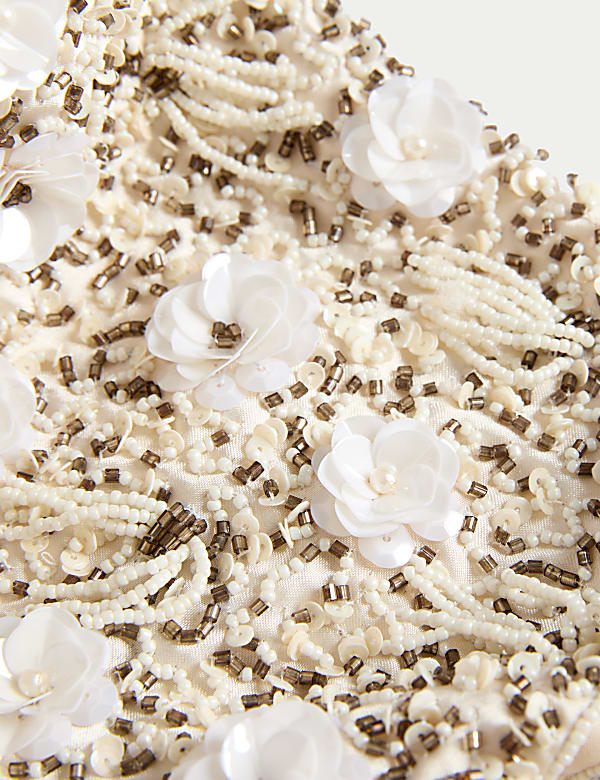 Beaded Top Handle Grab Bag