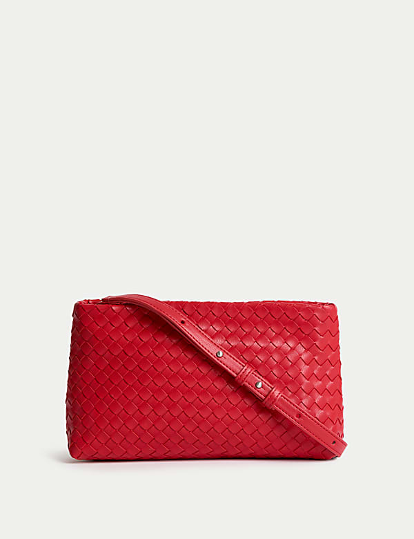 Faux Leather Cross Body Bag - IS