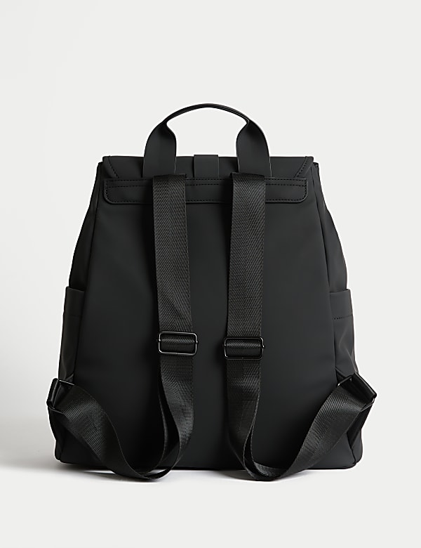 Faux Leather Backpack - RO