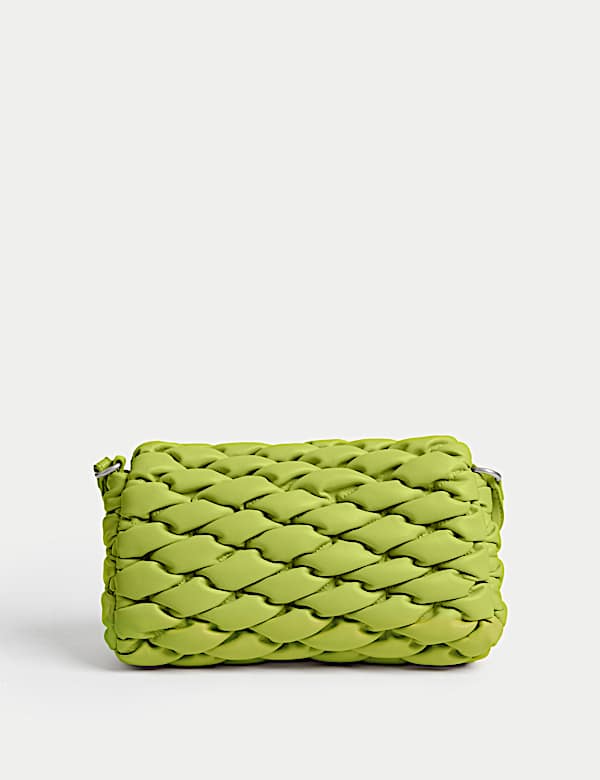 Faux Leather Cross Body Bag - EE