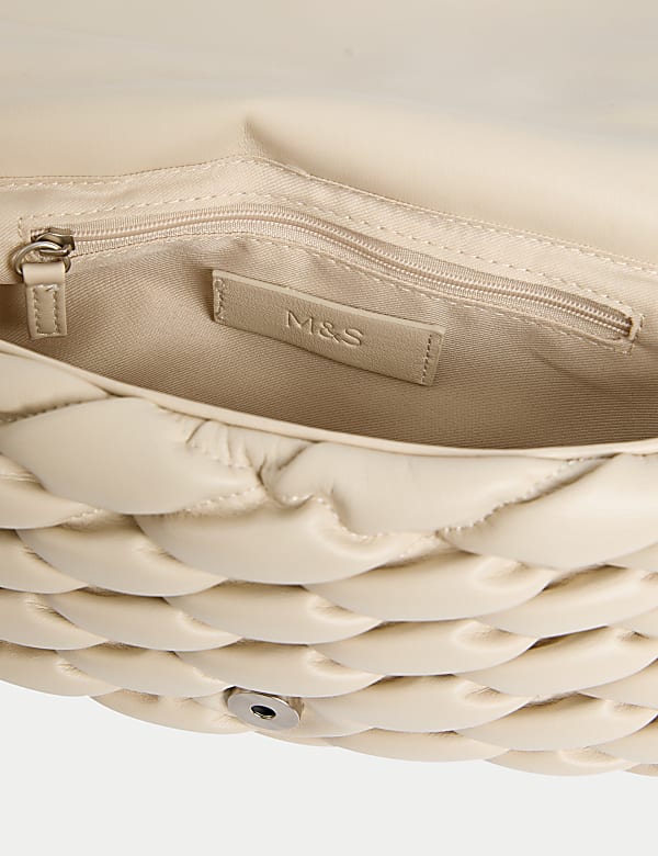 Faux Leather Cross Body Bag - EE