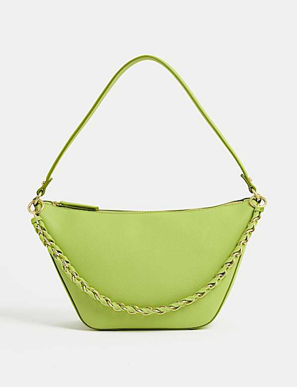 Chain Detail Shoulder Bag - BE