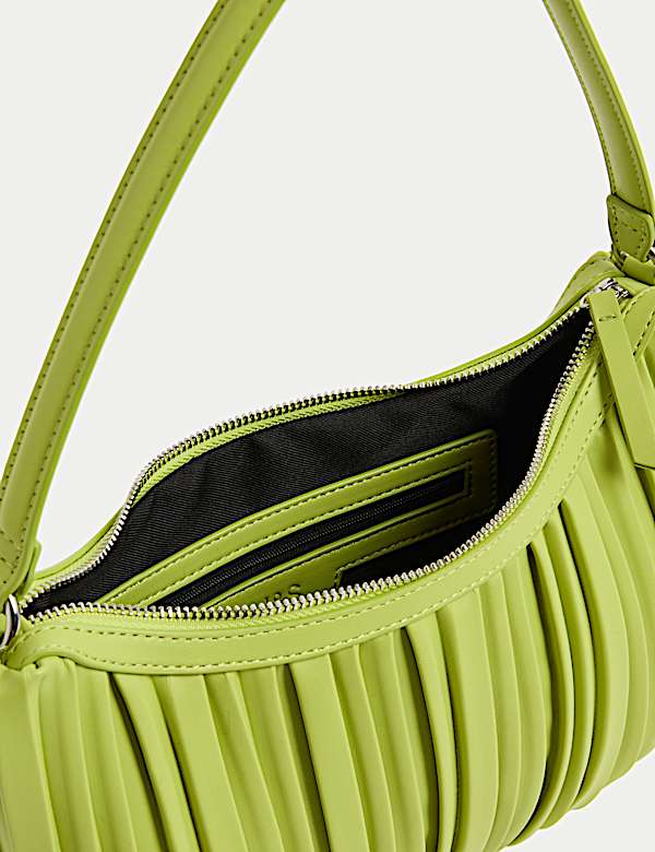 Sac &agrave; bandouli&egrave;re en similicuir pliss&eacute; - FR