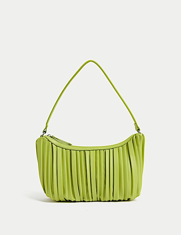 Sac &agrave; bandouli&egrave;re en similicuir pliss&eacute; - FR