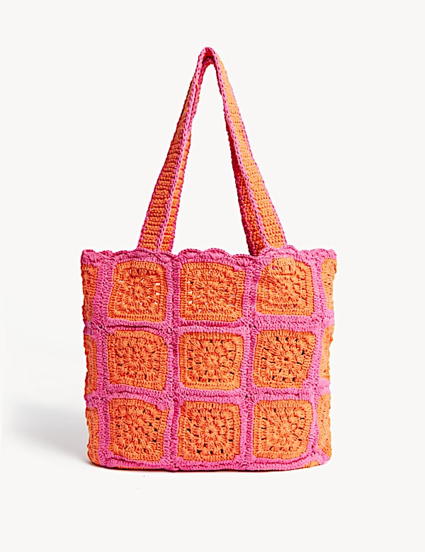 Pure Cotton Crochet Shopper
