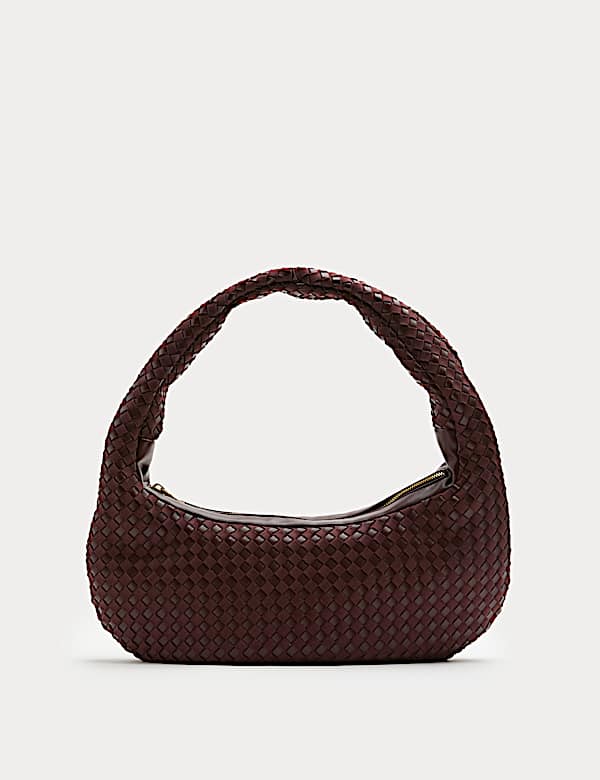 Woven Rounded Hobo Bag - LU