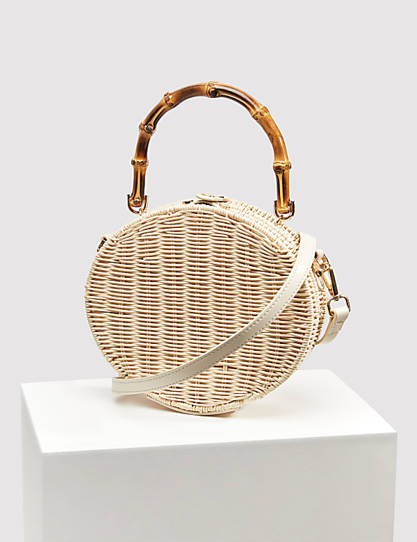 Rattan Top Handle Grab Bag Bags M S AL
