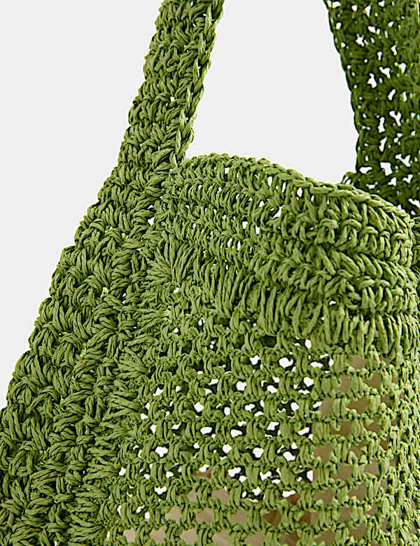 Woven Top Handle Shopper - BE