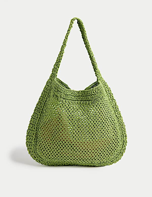 Woven Top Handle Shopper - BE
