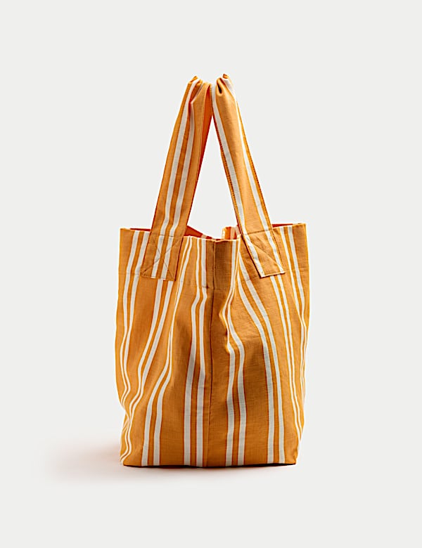 Pure Cotton Striped Shopper - CA