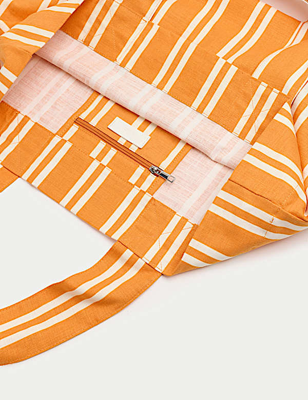 Pure Cotton Striped Shopper - CA