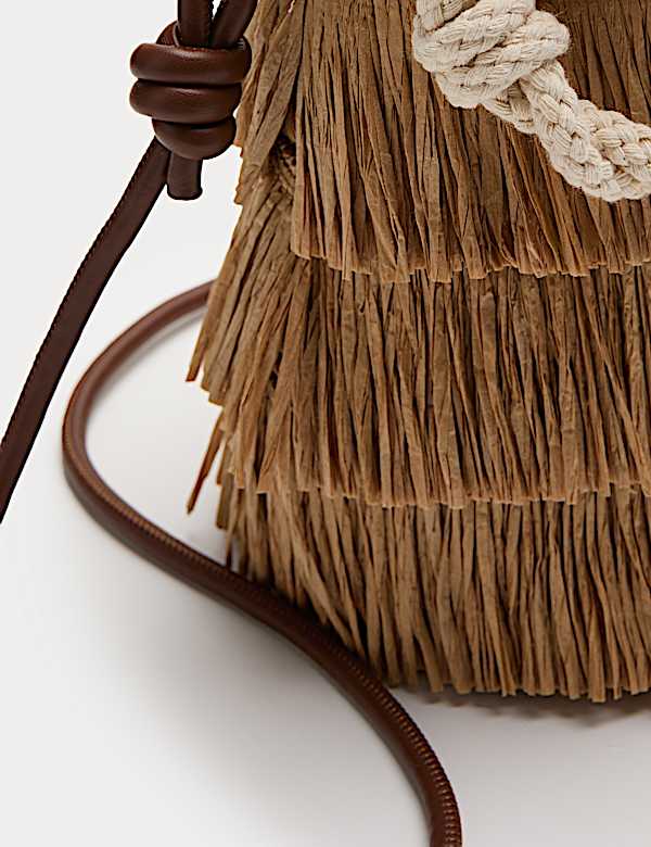 Fringed Basket Bag - AL