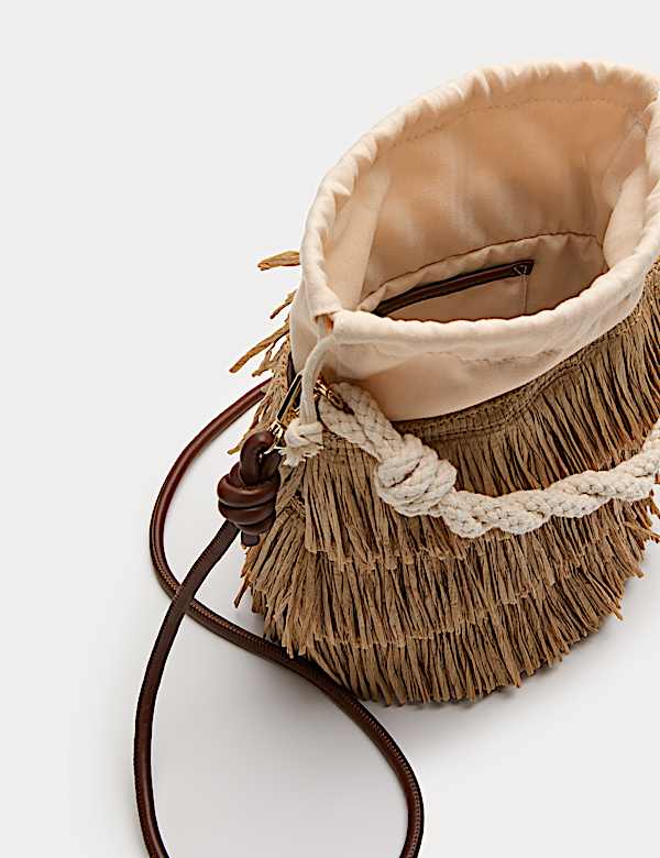 Fringed Basket Bag - AL