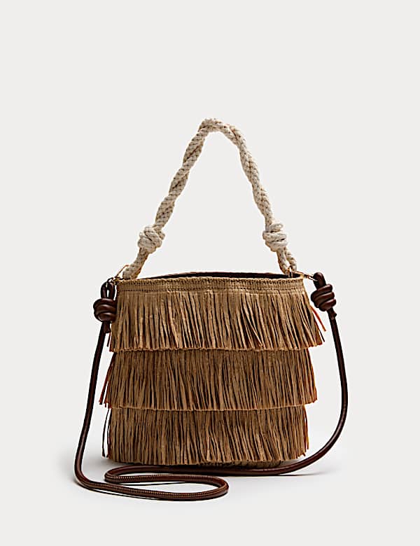 Fringed Basket Bag - AL