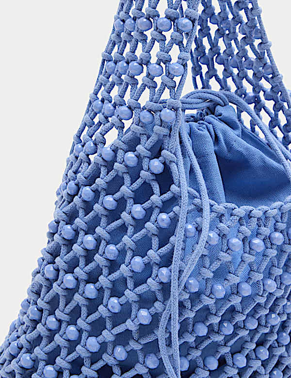 Macrame Beaded Grab Bag - US
