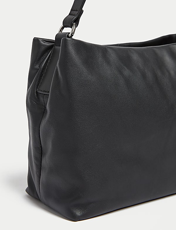 Leather Top Handle Shoulder Bag