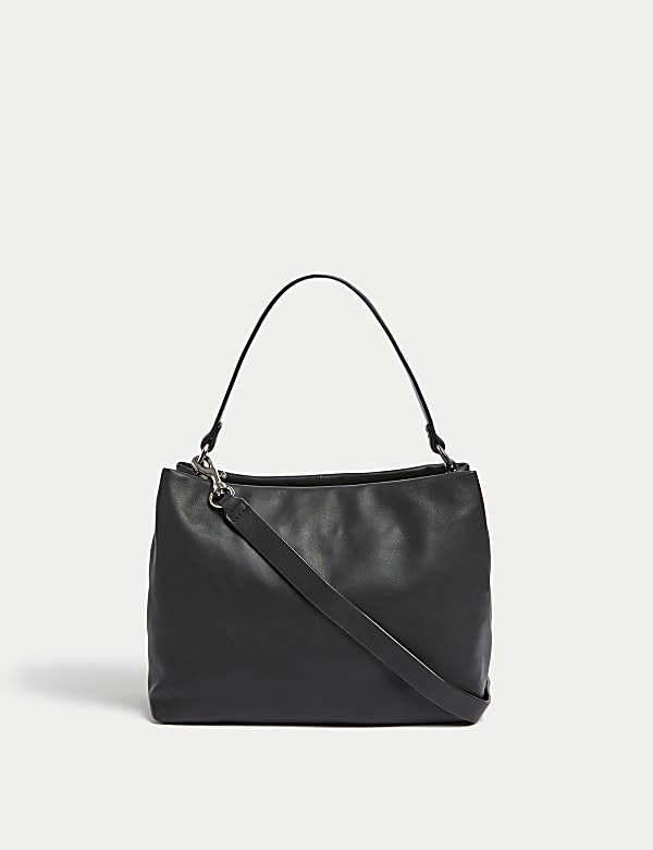 Leather Top Handle Shoulder Bag