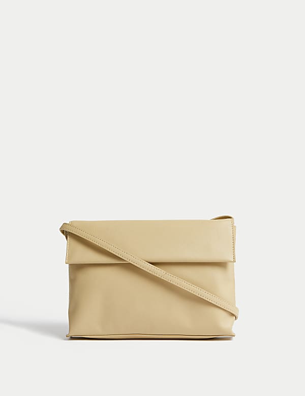 Leather Cross Body Bag TAN Bags M S HK