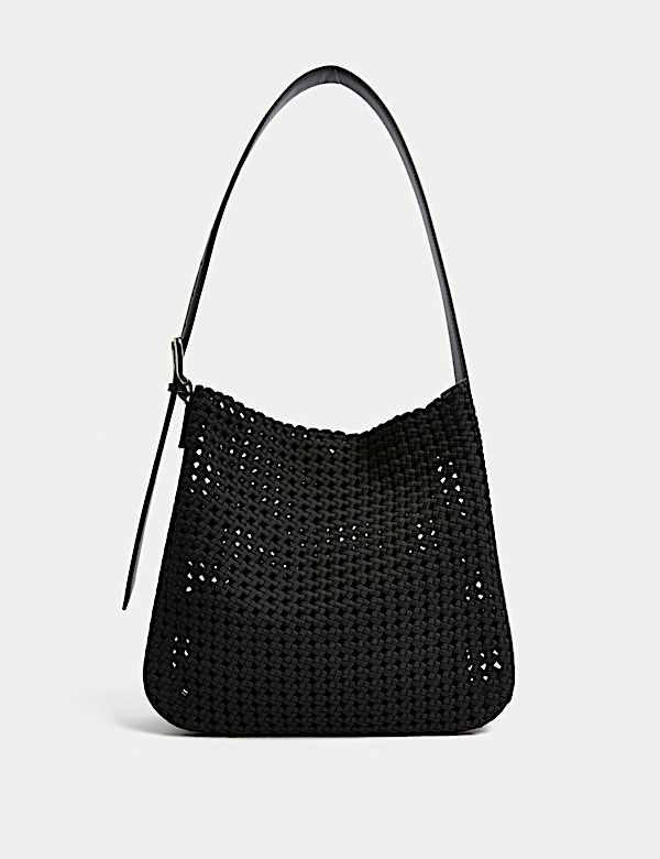 Sac à bandoulière tissé en tissu - FR