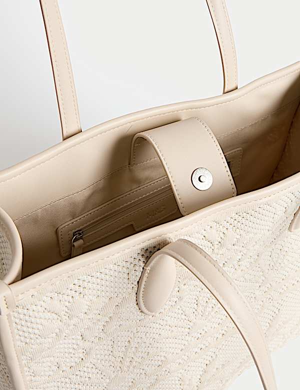 Fly Knit Embroidered Market Tote