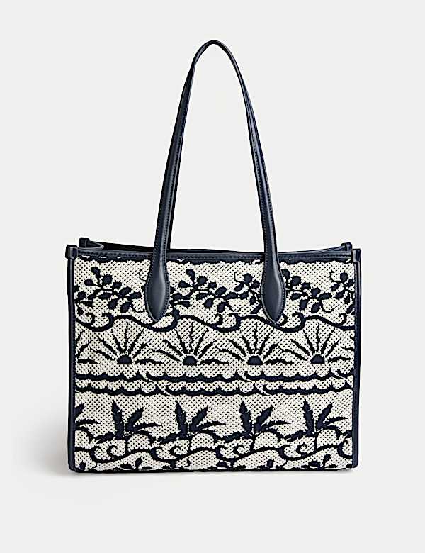 Fly Knit Embroidered Market Tote - JO