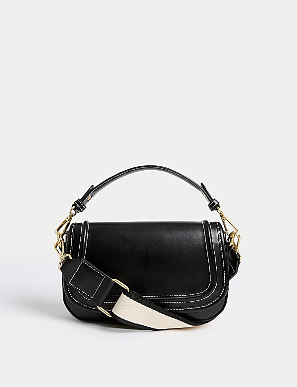 Faux Leather Saddle Bag - TW