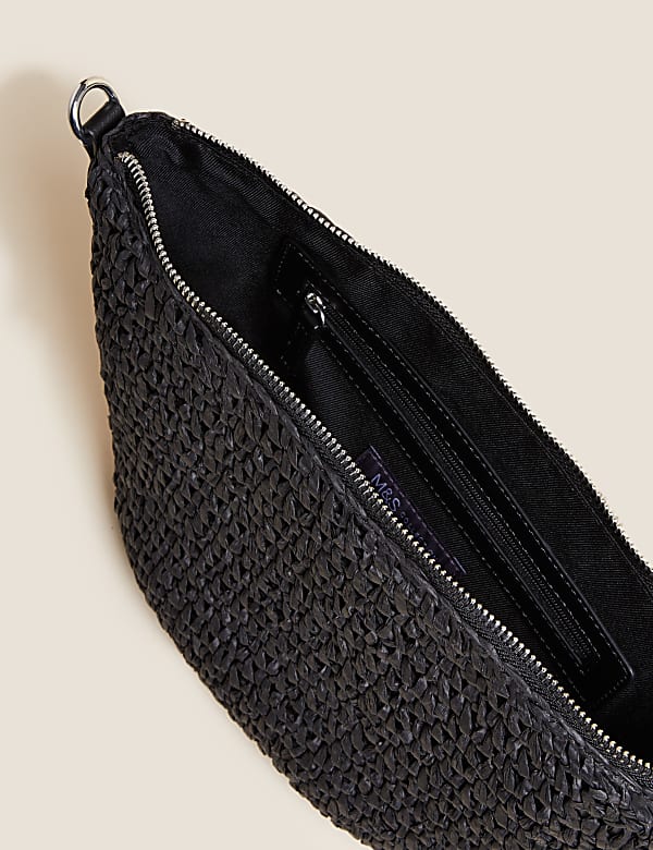 Straw Sling Cross Body Bag