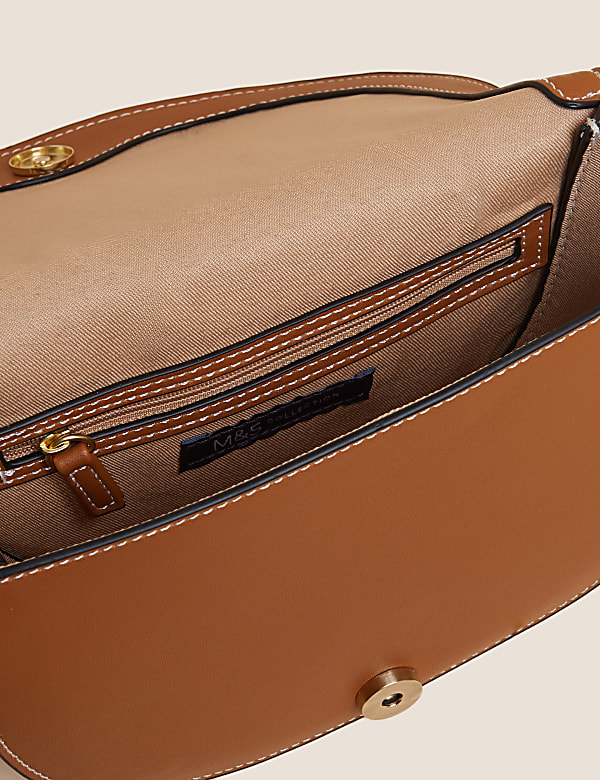 Canvas Saddle Cross Body Bag