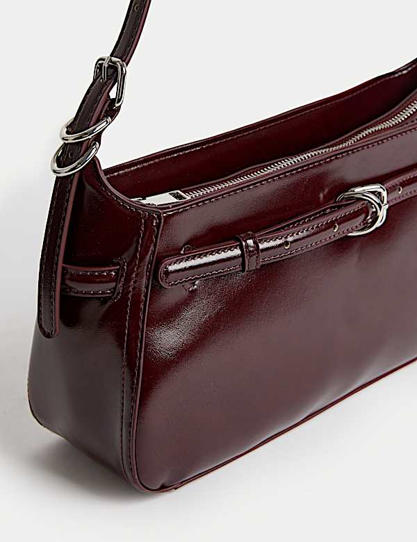 Buckle Baguette Bag