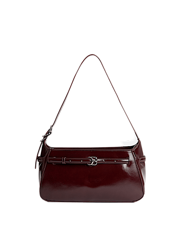 Buckle Baguette Bag