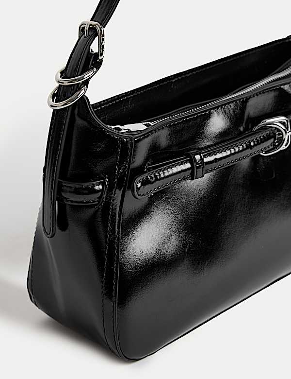 Buckle Baguette Bag